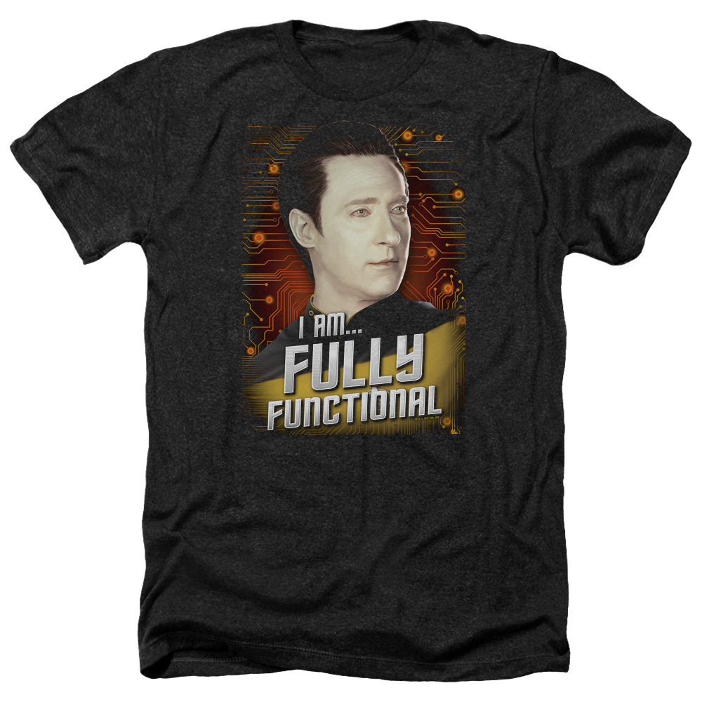 Star Trek Fully Functional Adult Size Heather Style T-Shirt.