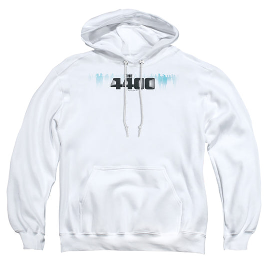 4400 : THE 4400 LOGO ADULT PULL-OVER HOODIE White 2X