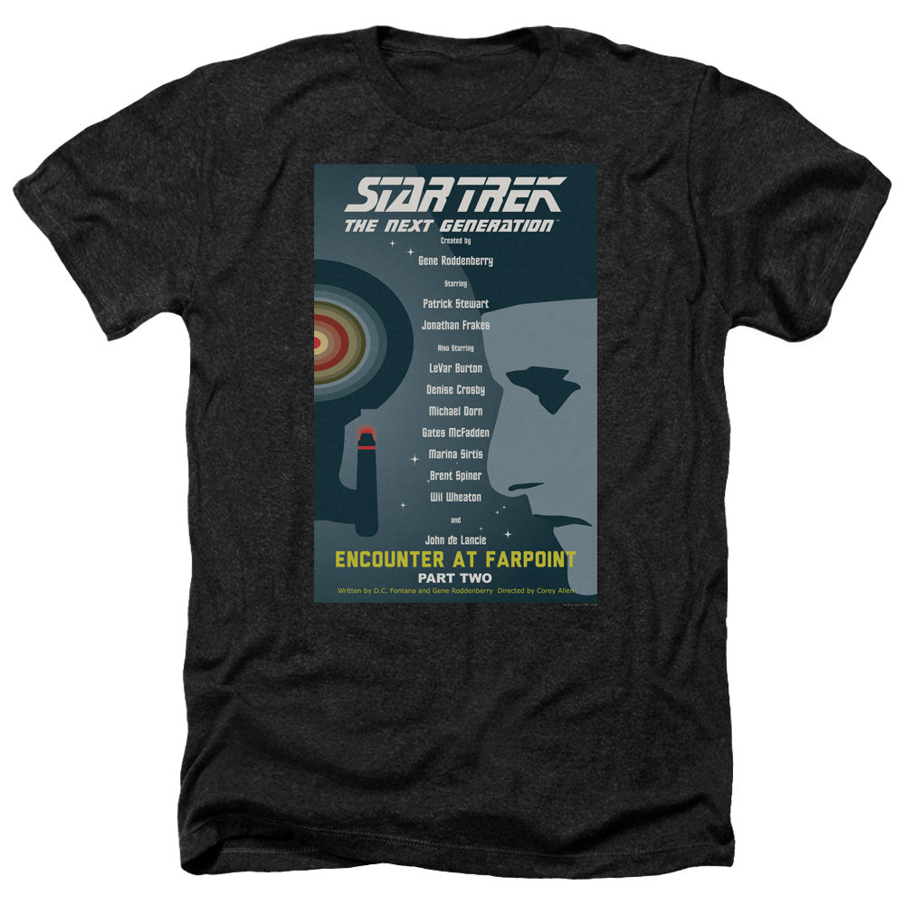 Star Trek The Next Generation Season 1 Episode 2 Adult Size Heather Style T-Shirt.