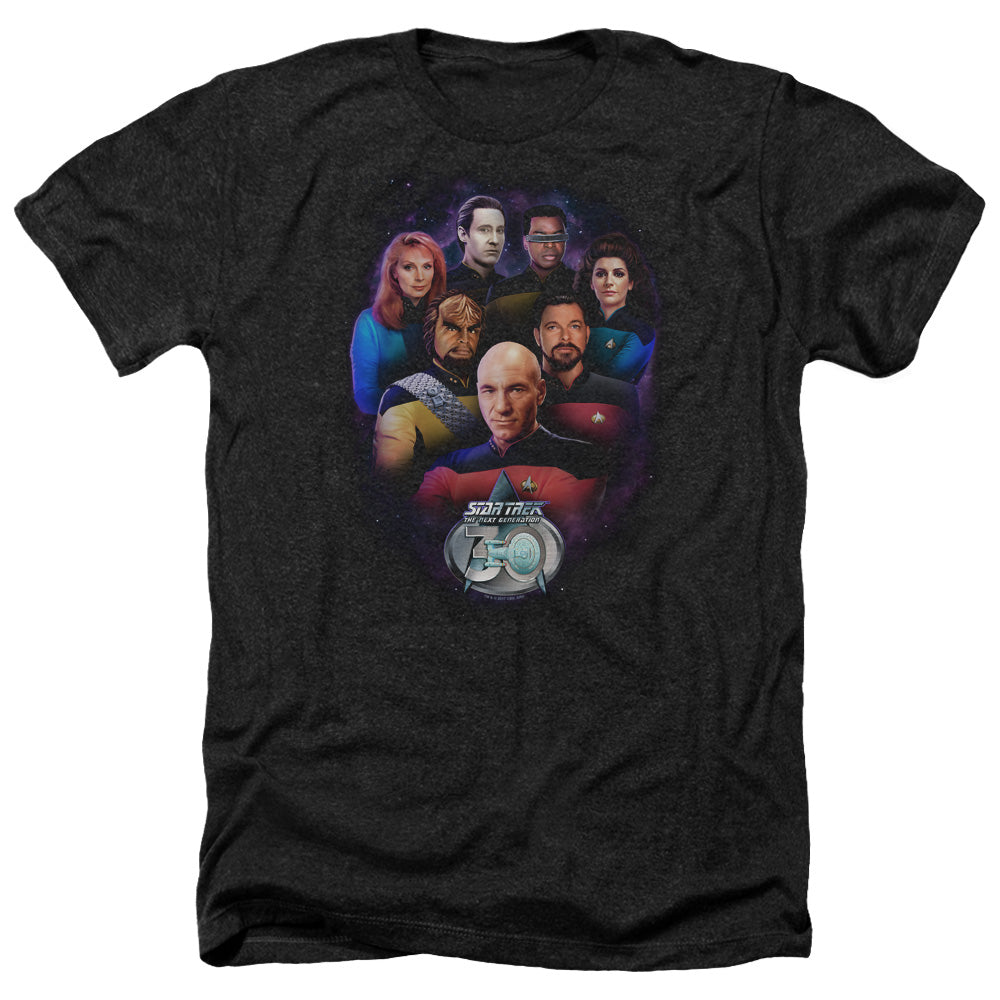 Star Trek Crew 30 Adult Size Heather Style T-Shirt.
