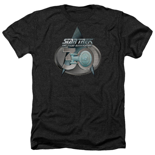Star Trek The Next Generation 30 Logo Adult Size Heather Style T-Shirt.