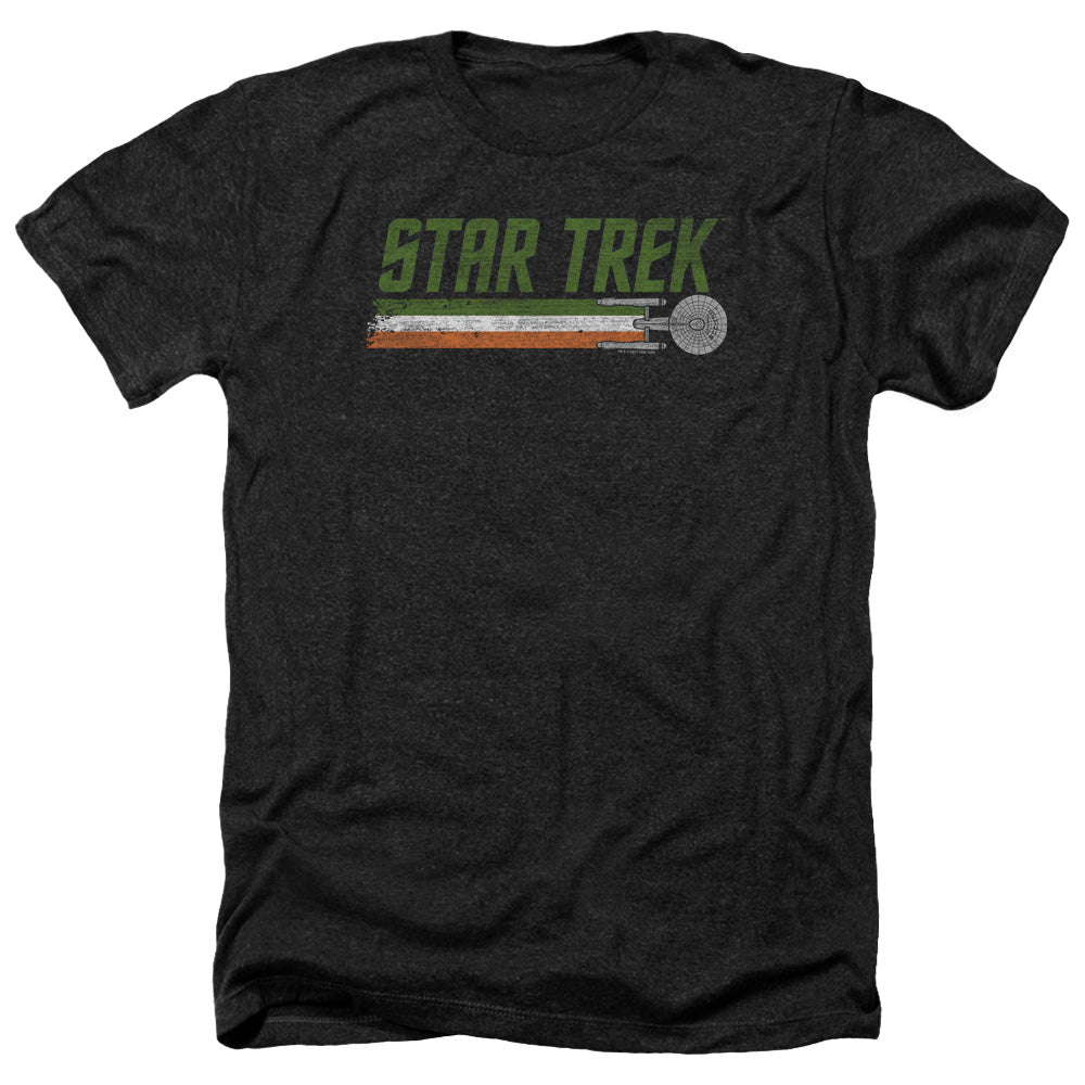 Star Trek Irish Enterprise Adult Size Heather Style T-Shirt.