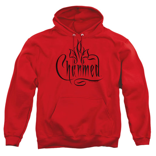 CHARMED : CHARMED LOGO ADULT PULL OVER HOODIE Red 2X