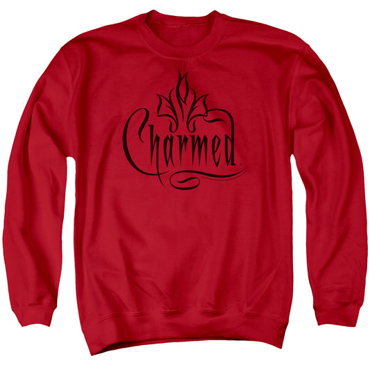 CHARMED : CHARMED LOGO ADULT CREW NECK SWEATSHIRT RED MD