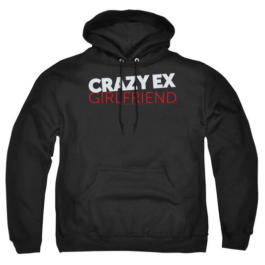 CRAZY EX GIRLFRIEND : CRAZY LOGO ADULT PULL OVER HOODIE Black MD