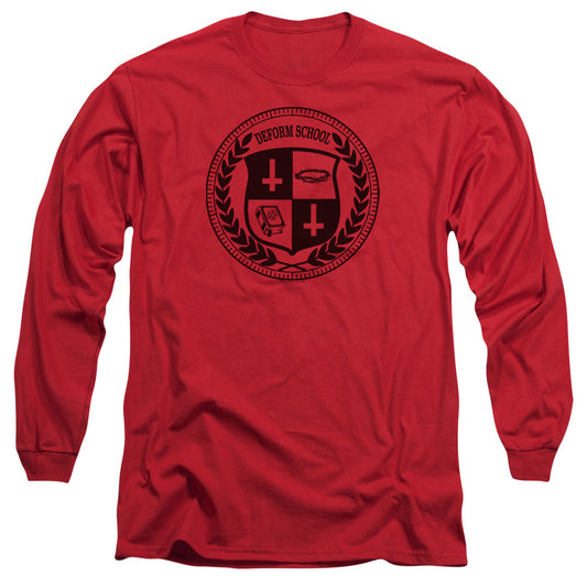 HELL FEST : DEFORM SCHOOL L\S ADULT T SHIRT 18\1 Red MD