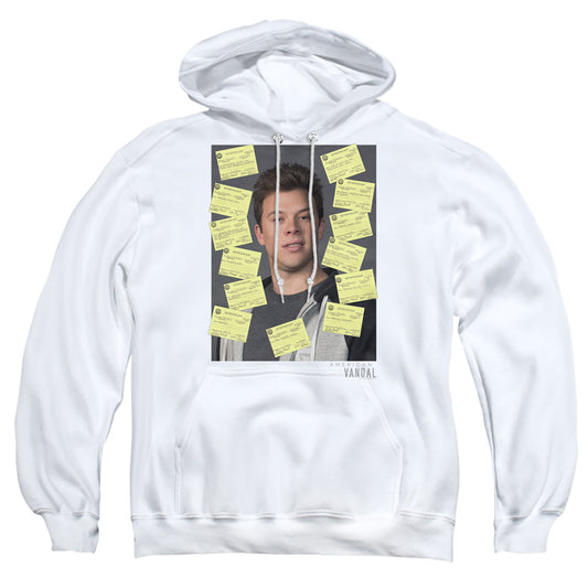 AMERICAN VANDAL : DETENTION ADULT PULL-OVER HOODIE White LG