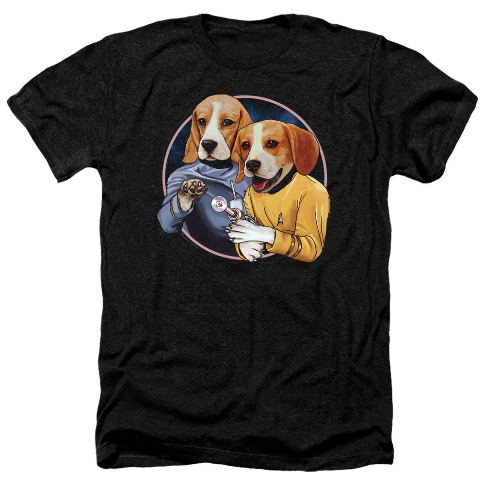 Star Trek Trek Dogs Adult Size Heather Style T-Shirt.