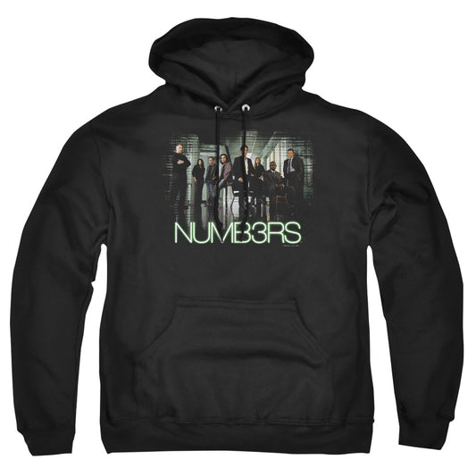 NUMB3RS : NUMB3RS CAST ADULT PULL OVER HOODIE Black 2X