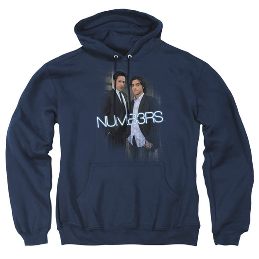 NUMB3RS : DON AND CHARLIE ADULT PULL OVER HOODIE Navy 2X