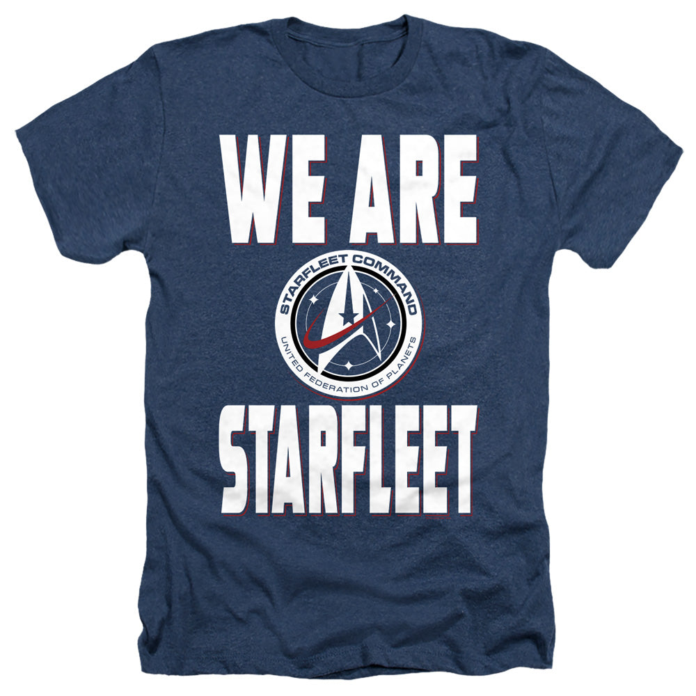 Star Trek Discovery We Are Starfleet Adult Size Heather Style T-Shirt.