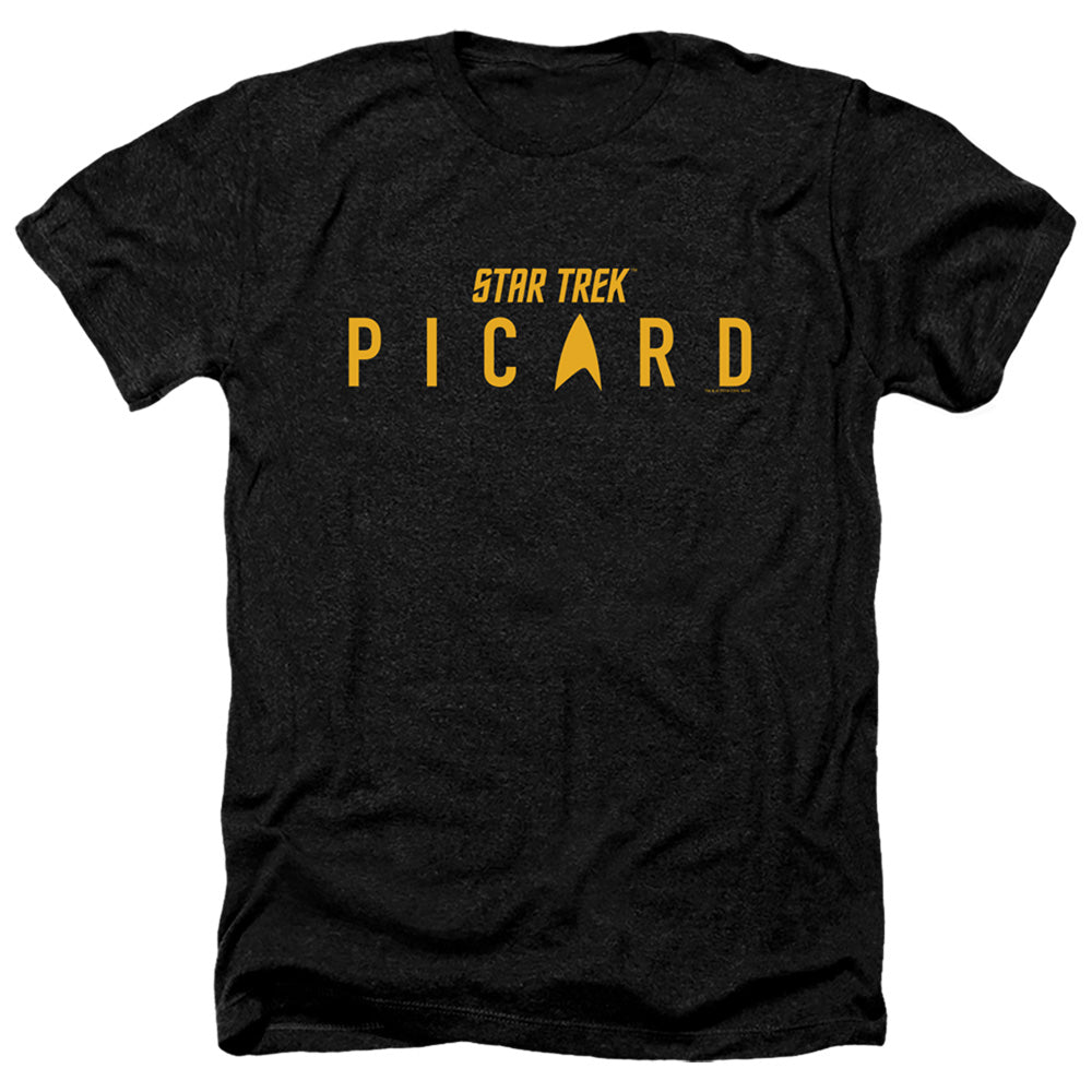 Star Trek Picard Picard Logo Adult Size Heather Style T-Shirt.