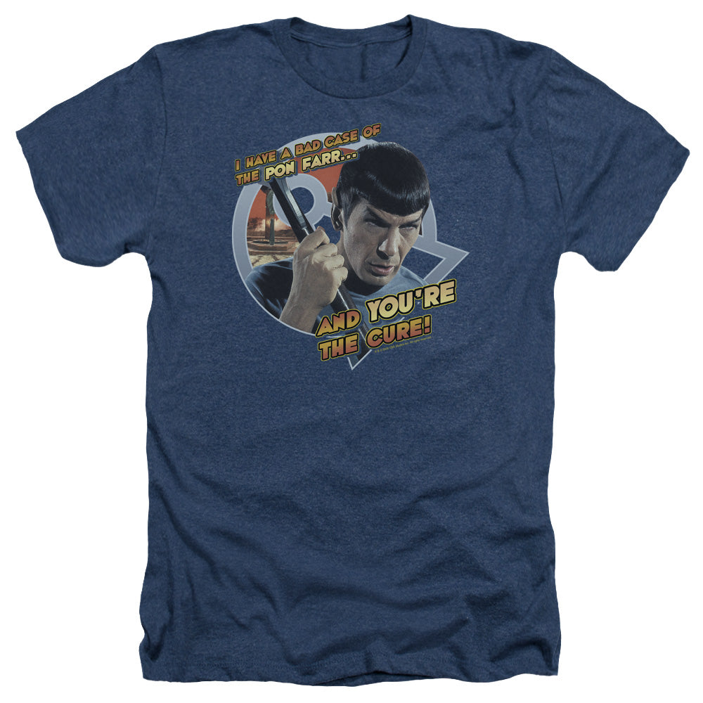 Star Trek Pon Far Adult Size Heather Style T-Shirt.