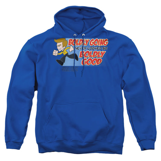 QUOGS : BOLDLY GOOD ADULT PULL OVER HOODIE Royal Blue 2X