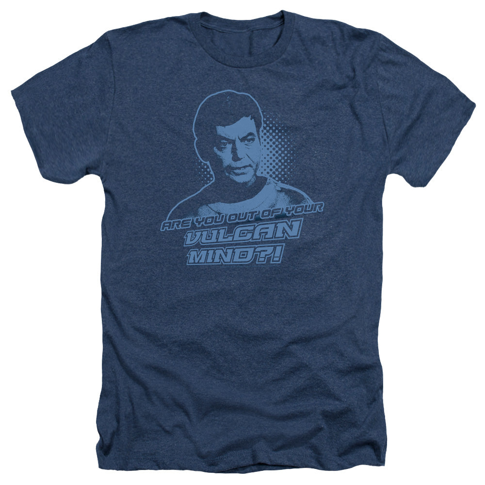 Star Trek; The Original Series; Vulcan Mind; T-Shirt Type : Adult Size Heather Style 50/50 Blend; Color : Navy