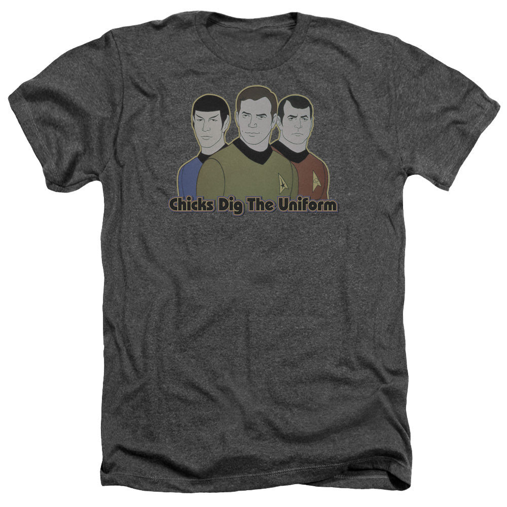 Star Trek Dig It Adult Size Heather Style T-Shirt.