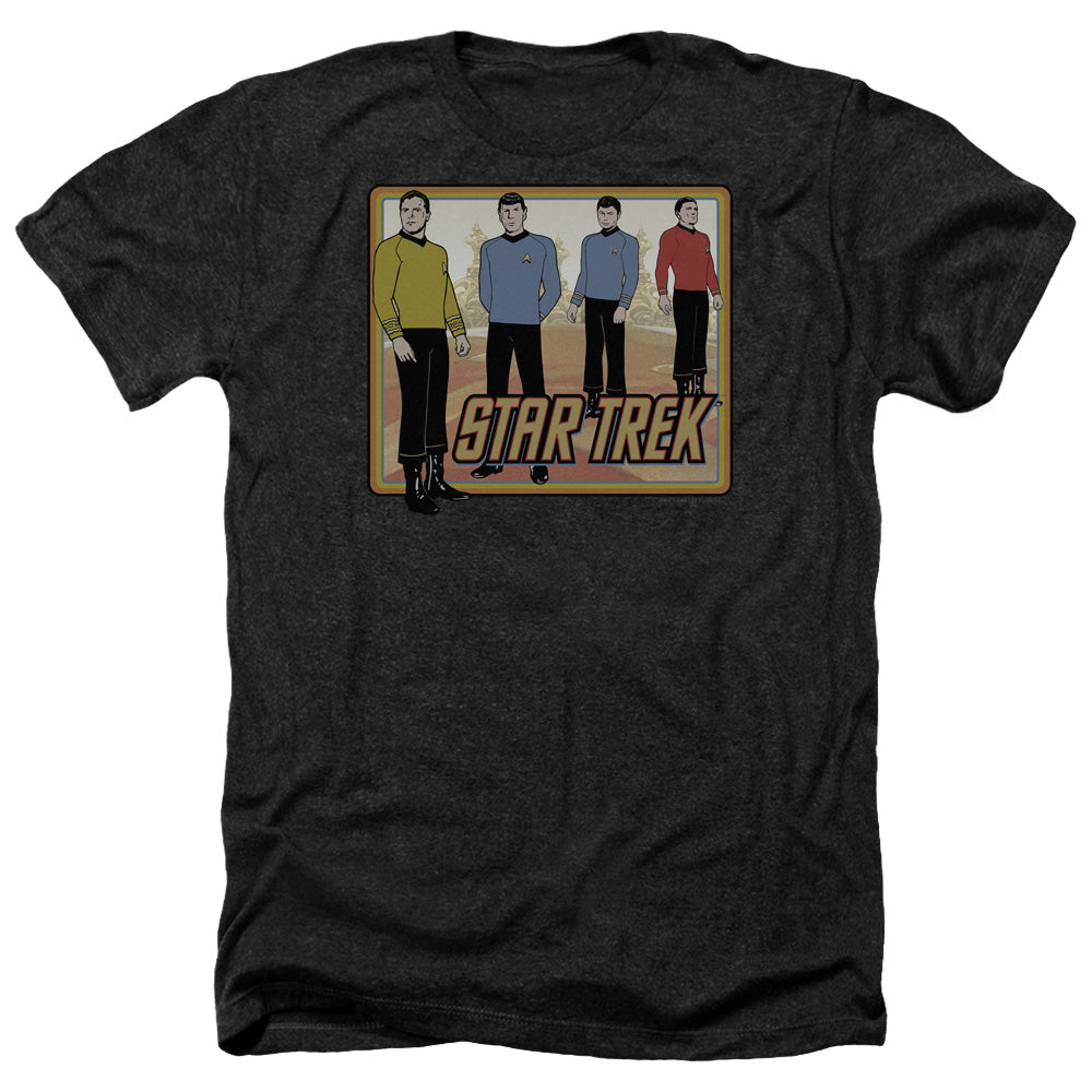 Star Trek Classic Adult Size Heather Style T-Shirt.