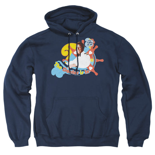 LOVE BOAT : THE DOCTOR IS IN ADULT PULL OVER HOODIE Navy 2X