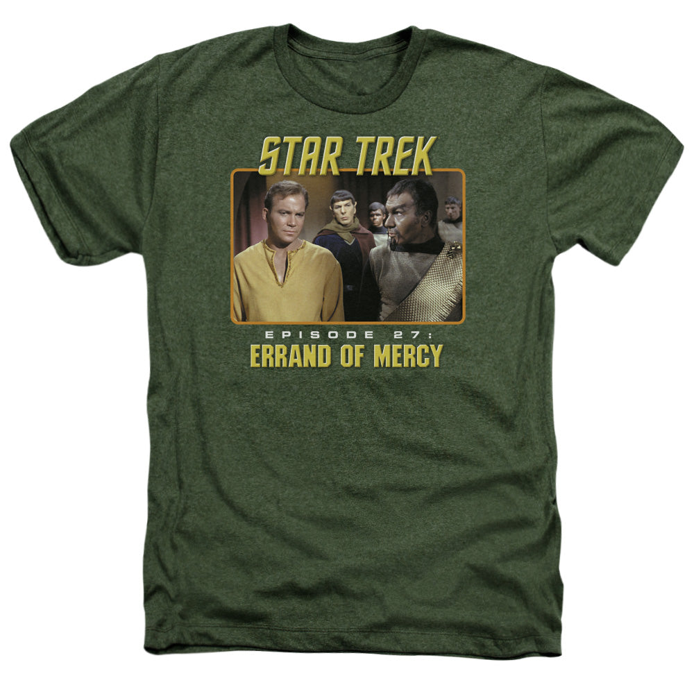 Star Trek; The Original Series; Episode 27; T-Shirt Type : Adult Size Heather Style 50/50 Blend; Color : Military Green