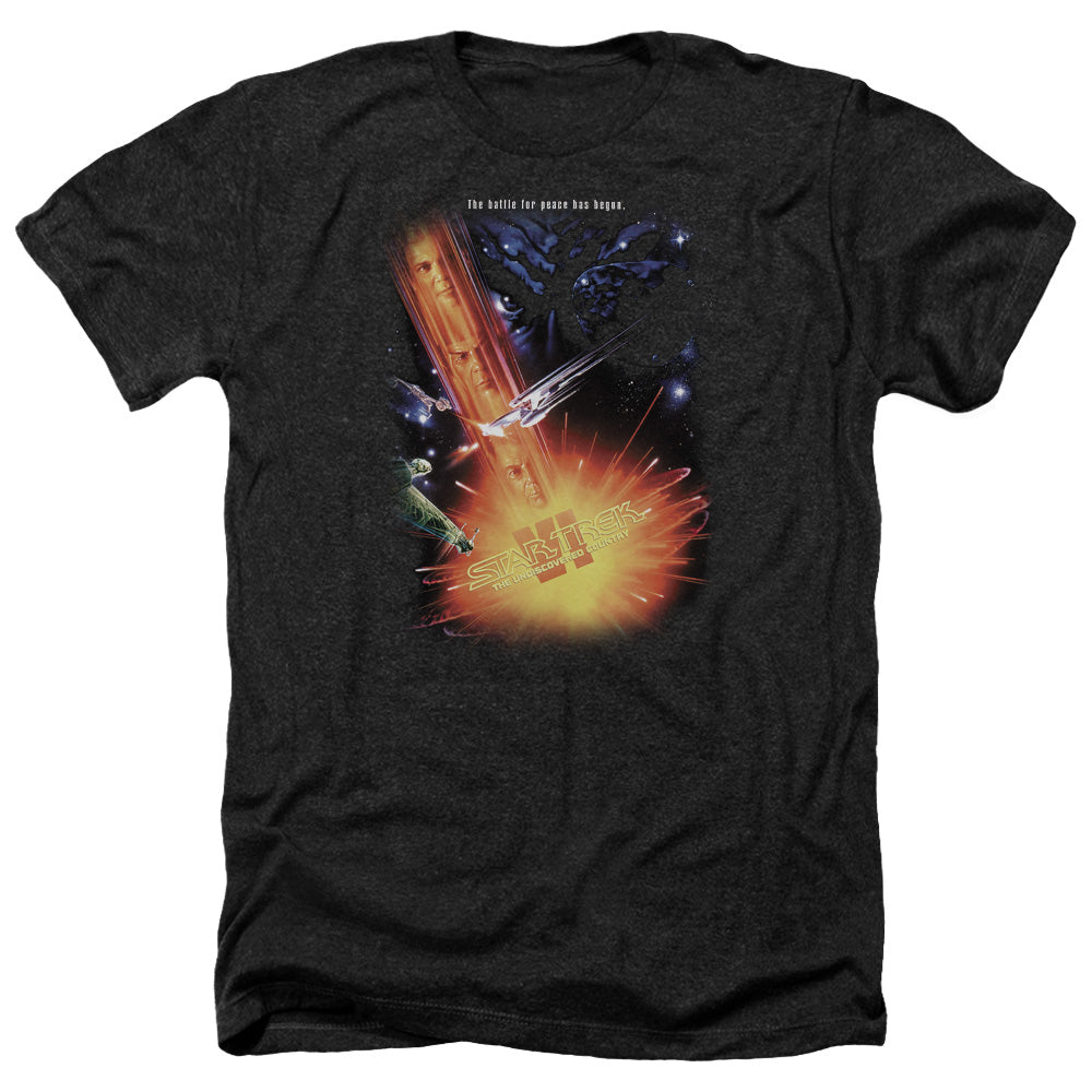 Star Trek Undiscovered Contry Movie Adult Size Heather Style T-Shirt.