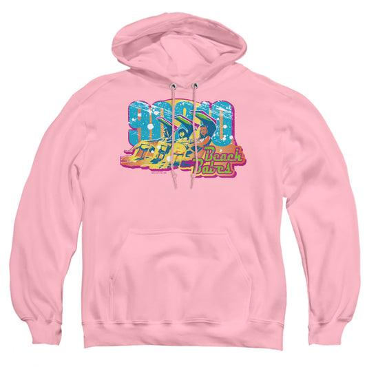 90210 : BEACH BABES ADULT PULL-OVER HOODIE PINK MD