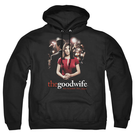 THE GOOD WIFE : BAD PRESS ADULT PULL OVER HOODIE Black 2X