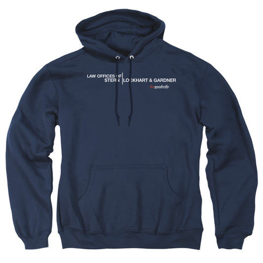 THE GOOD WIFE : LAW OFFICES ADULT PULL OVER HOODIE Navy 2X