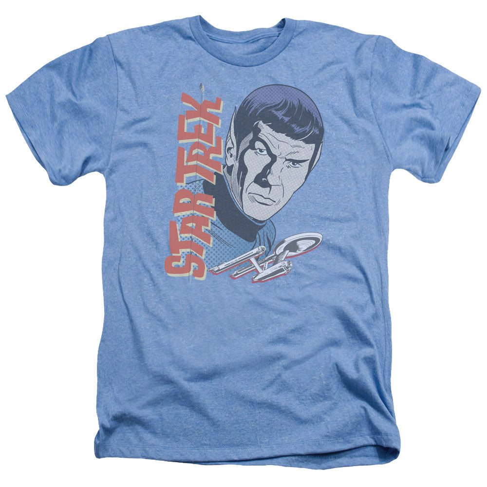 Star Trek Vintage Spock Adult Size Heather Style T-Shirt.