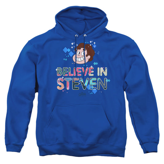 STEVEN UNIVERSE : BELIEVE ADULT PULL OVER HOODIE Royal Blue 2X