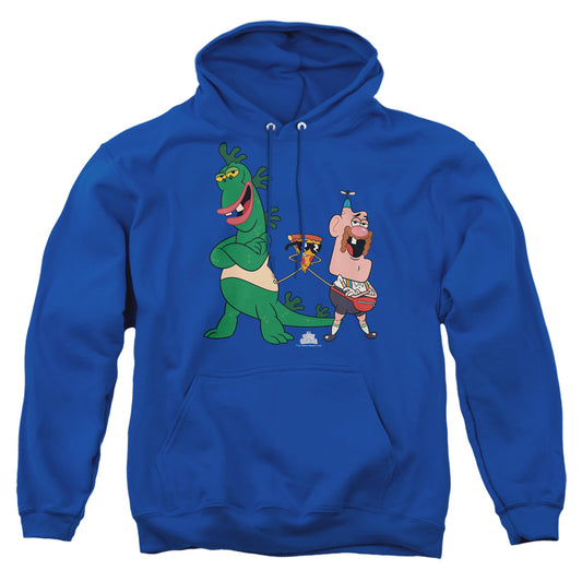 UNCLE GRANDPA : THE GUYS ADULT PULL OVER HOODIE Royal Blue 3X