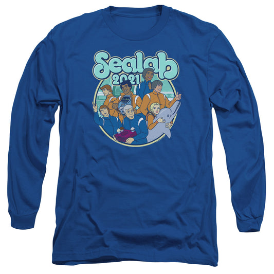 SEALAB 2021 : GANG'S ALL HERE L\S ADULT T SHIRT 18\1 Royal Blue MD