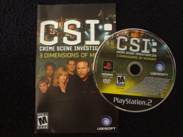 CSI Crime Scene Investigation 3 Dimensions of Murder Sony PlayStation 2