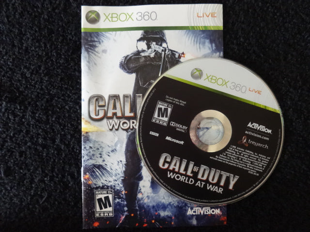 Call Of Duty World At War Microsoft Xbox 360