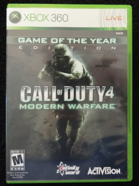 Call Of Duty 4 Modern Warfare Microsoft Xbox 360