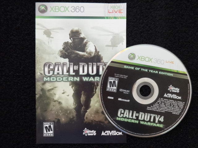 Call Of Duty 4 Modern Warfare Microsoft Xbox 360
