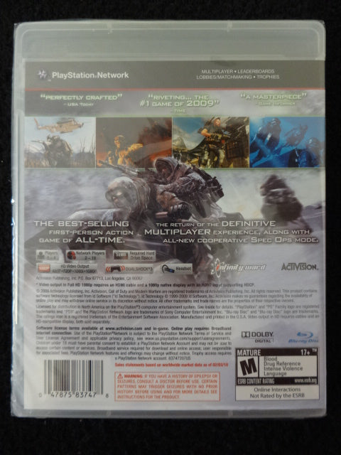 Call Of Duty Modern Warfare 2 Sony PlayStation 3