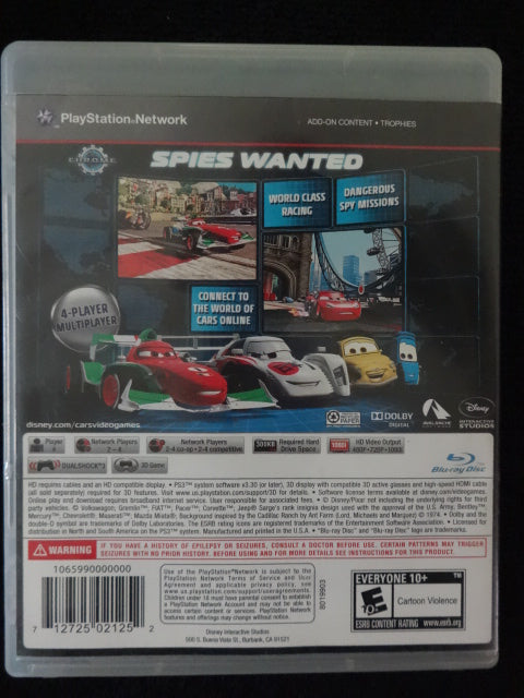 Cars 2 on sale playstation 3