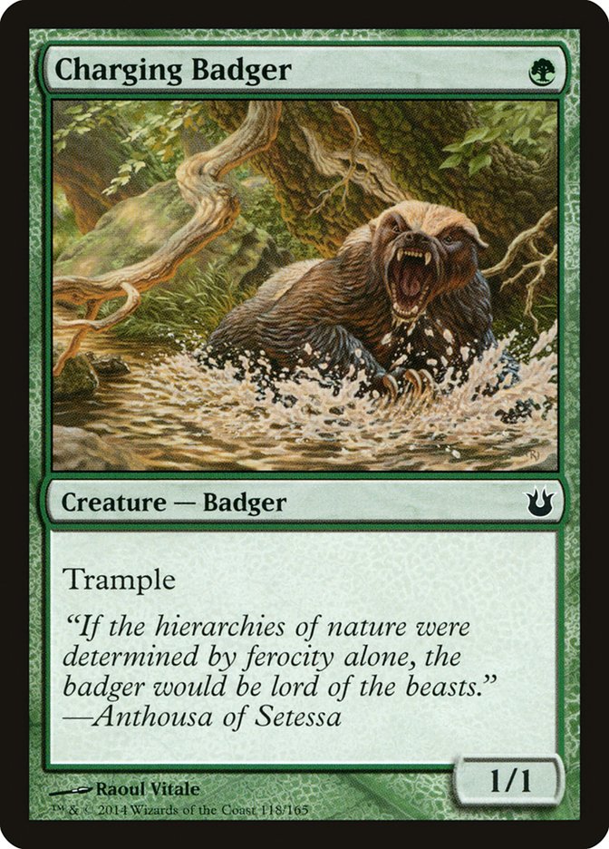 Charging Badger Magic The Gathering Born of the Gods