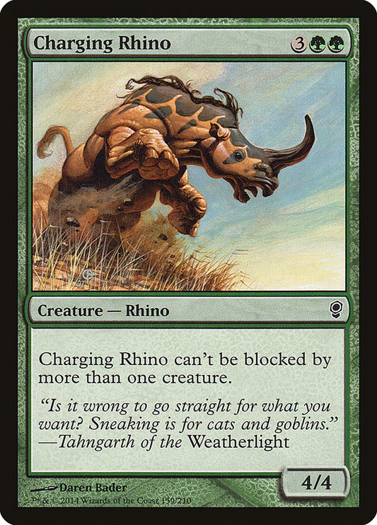 Charging Rhino Magic The Gathering Conspiracy