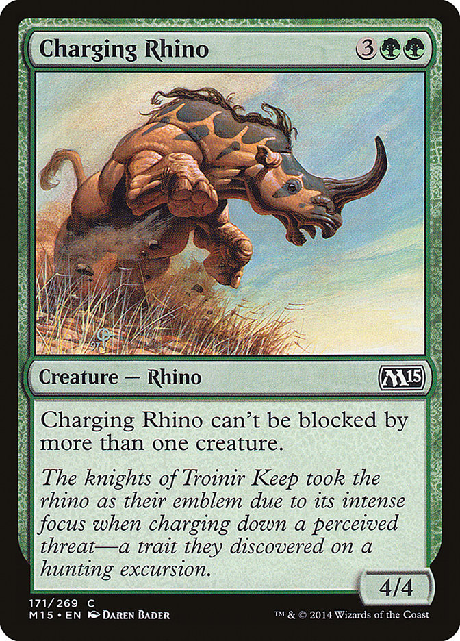 Charging Rhino Magic The Gathering Magic 2015 M15