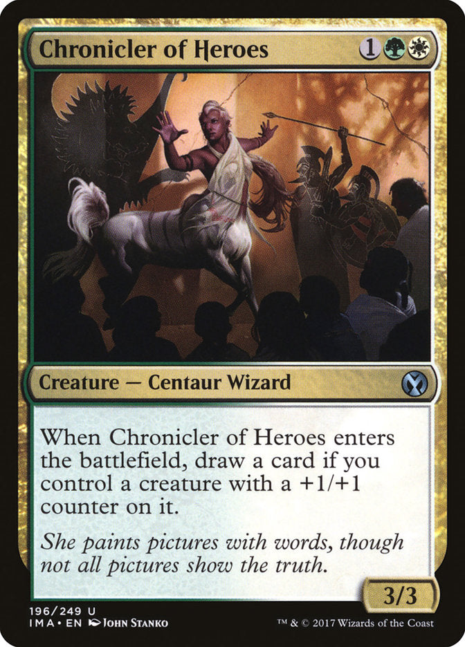 Chronicler of Heroes Magic The Gathering Iconic Masters ima-196