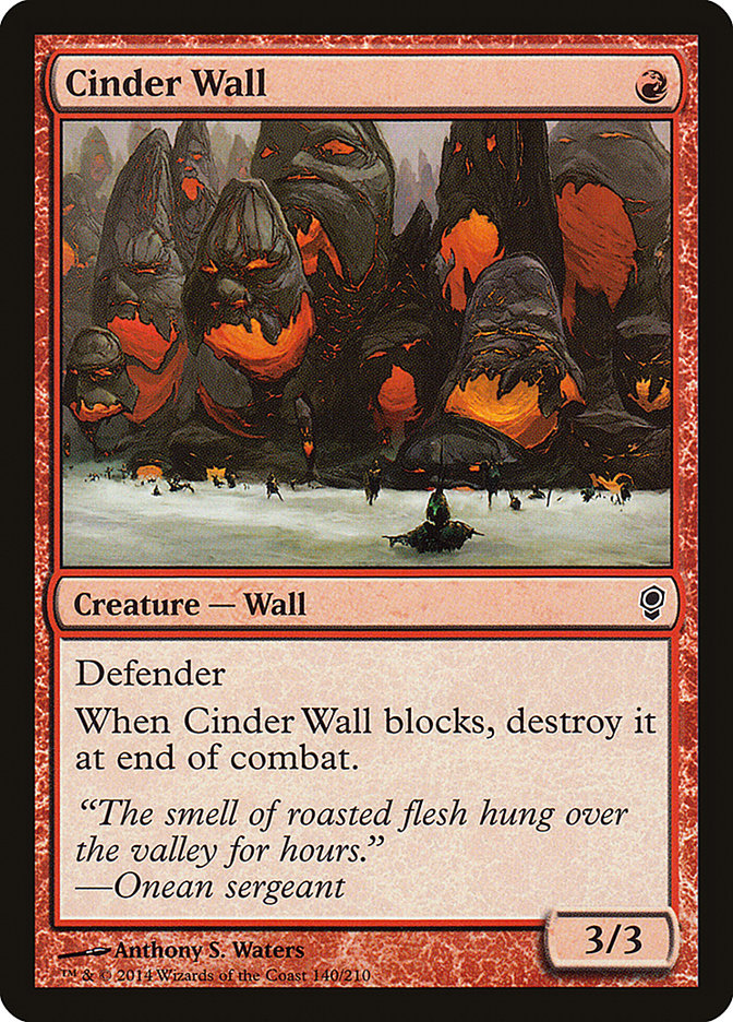 Cinder Wall Magic The Gathering Conspiracy