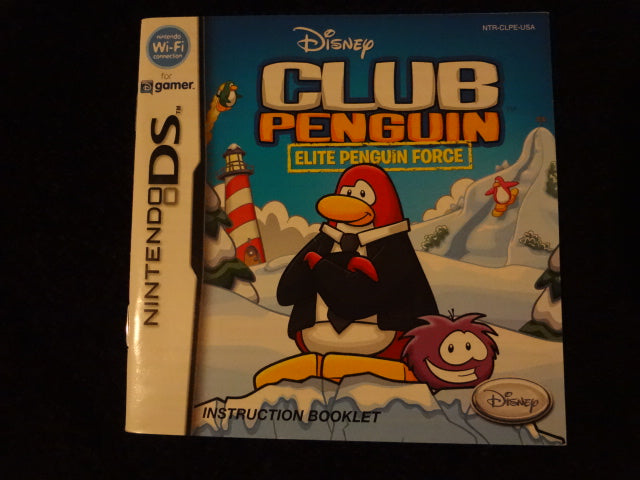 Club Penguin Elite Penguin Force Instruction Booklet Nintendo DS