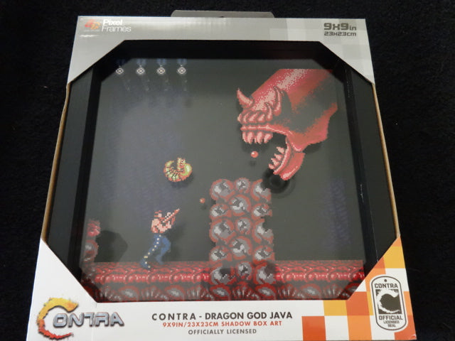 Contra Dragon God Java 9X9 3D Pixel Frame