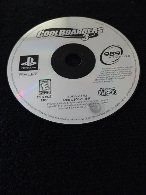 Cool Boarders 3 Sony PlayStation
