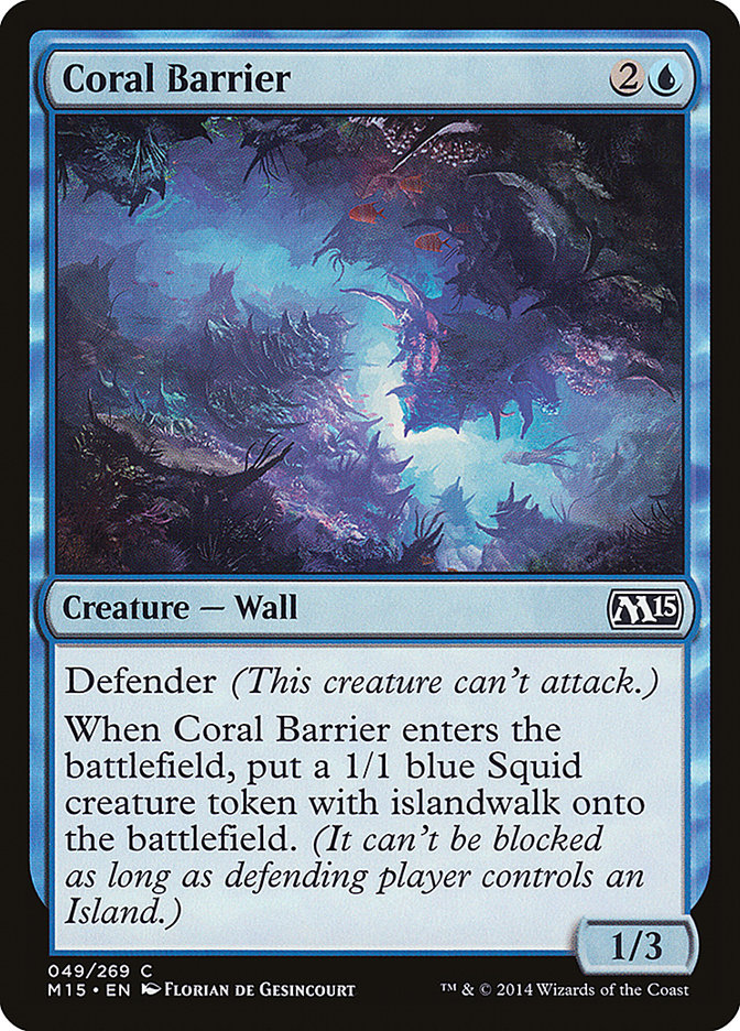 Coral Barrier Magic The Gathering Magic 2015 M15