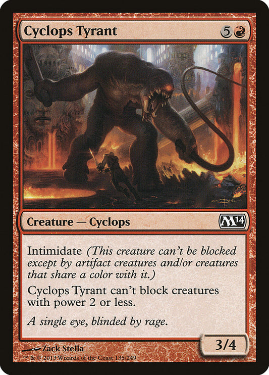 Cyclops Tyrant Magic The Gathering Magic 2014 M14