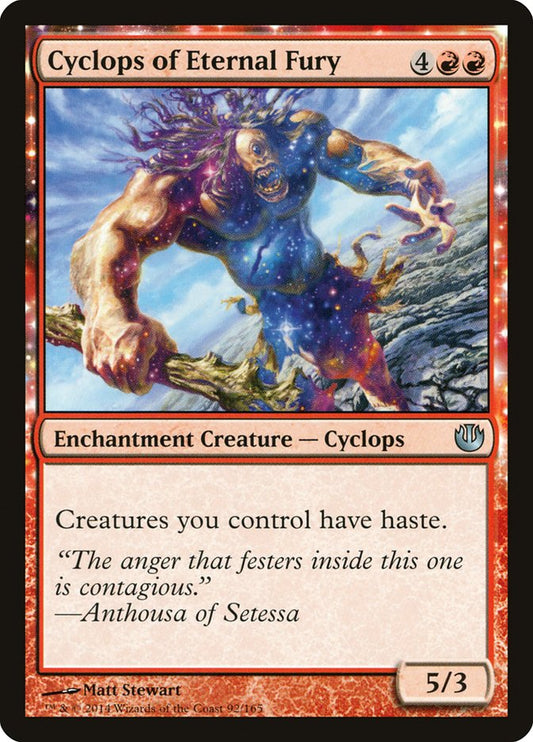 Cyclops of Eternal Fury Magic The Gathering Journey Into Nyx