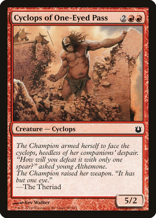 Cyclops of One Eyed Pass Magic The Gathering Born of the Gods