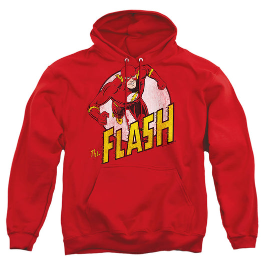 DC FLASH : THE FLASH ADULT PULL OVER HOODIE Red 2X